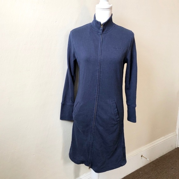 Blue Torch Long Jacket Zip Up Sweater Dress - Picture 8 of 8